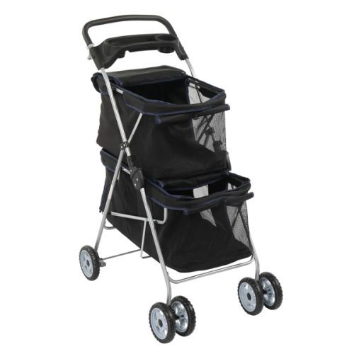 4-wheeled Double-decker Style, Pet Strollers 4-wheeled Double-decker Style, Pet Strollers