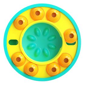 Dog Puzzle Food Feeder Slow Feeding Bowl Interactive Toy Dog Treat Dispensing Toy for IQ Training Mental Enrichment For Small Medium Large Dog Cat (Option: DogPuzzleToy Blue)