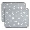 2Pcs Washable Pet Pee Pads For Puppy Kittens Dogs Cats Reusable Potty Mats Machine Washable Pet Training Pads Non-Slip Waterproof Absorbent Dog Crate
