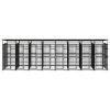 Outdoor Dog Kennel with Roof Steel 158.8 ft²